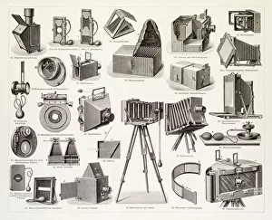 Photographic equipment engraving 1896