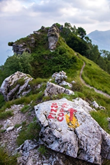 Pizzo Coppa view point on mountain Grona, Menaggio Pizzo Coppa view point on mountain Grona, Menaggio