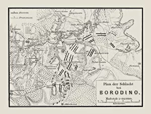 Battle Maps and Plans Gallery: Plan of the battle at Borodino
