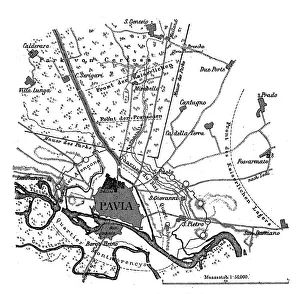 Battle Maps and Plans Gallery: Plan of the Battle of Pavia