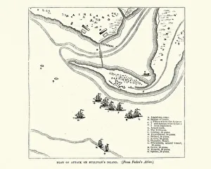 Plan of the Battle of Sullivan's Island, 1776 Plan of the Battle of Sullivan's Island, 1776