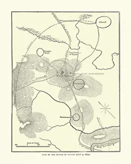 Battle Maps and Plans Gallery: Plan of the Battle of Ulundi, 1879, Anglo-Zulu war