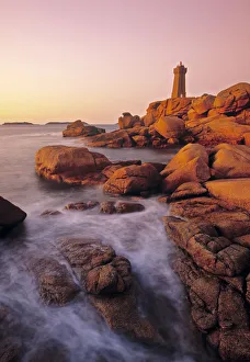 Ploumanach Lighthouse , Brittany , France Ploumanach Lighthouse , Brittany , France