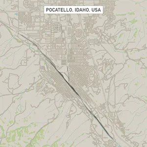 Pocatello Idaho US City Street Map Pocatello Idaho US City Street Map