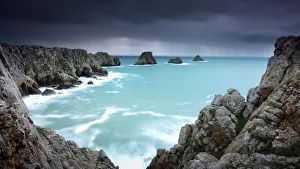 The pointe de Pen-Hir, Crozon peninsula in Brittany The pointe de Pen-Hir, Crozon peninsula in Brittany