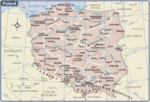 Poland Collection: Poland country map