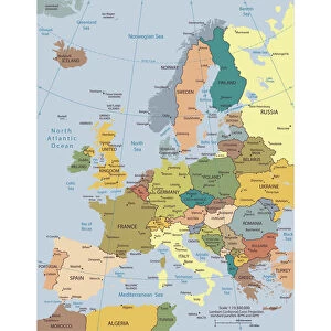 World Gallery: Political map of Europe