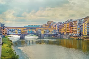 Images Dated 11th October 2014: Ponte Vecchio in Florence, Tuscany, Italy