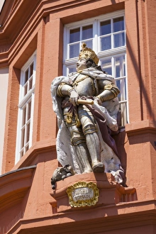 Portal figure, Gutenberg Museum, Printing and Writing Museum, Mainz, Rhineland-Palatinate Portal figure, Gutenberg Museum, Printing and Writing Museum, Mainz, Rhineland-Palatinate
