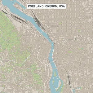 Portland Oregon US City Street Map Portland Oregon US City Street Map
