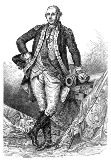 Portrait of George Washington, First US President Portrait of George Washington, First US President