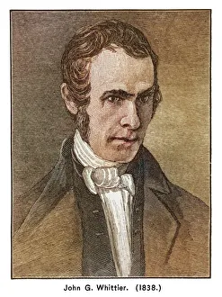 Portrait of John Greenleaf Whittier, American Quaker poet Portrait of John Greenleaf Whittier, American Quaker poet