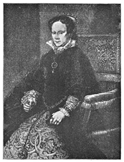 Portrait of Mary Tudor by Sir Anthonis Mor - 16th Century Portrait of Mary Tudor by Sir Anthonis Mor - 16th Century