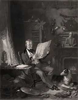 Portrait of Sir Walter Scott in His Study (1771-1832) Portrait of Sir Walter Scott in His Study (1771-1832)