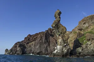 Praying Monk rock formation at the lava coast, San Salvador Island, Galapagos Islands Praying Monk rock formation at the lava coast, San Salvador Island, Galapagos Islands