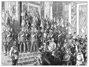 The Proclamation of the German Empire (18 January 1871) in the Hall of Mirrors of The Proclamation of the German Empire (18 January 1871) in the Hall of Mirrors of
