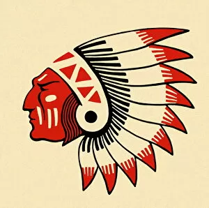 Human Face Gallery: Profile of an Indian Chief