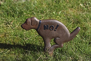 Prohibition sign no to dog waste on lawns Prohibition sign no to dog waste on lawns