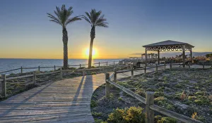 Images Dated 6th November 2012: Promenade of El Toyo, Almeria, Andalusia, Spain