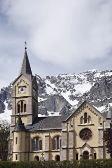 Protestant church in Ramsau at the Dachstein massif, Upper Styria, Styria, Austria Protestant church in Ramsau at the Dachstein massif, Upper Styria, Styria, Austria