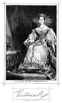 Queen Victoria on her Coronation Day in 1838 Queen Victoria on her Coronation Day in 1838