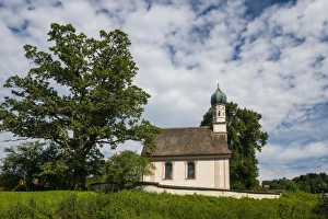 Ramsachkircherl church or Church of St. George, Murnauer Moos, Murnau Moor, Murnau Ramsachkircherl church or Church of St. George, Murnauer Moos, Murnau Moor, Murnau