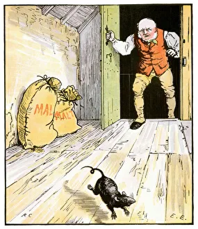 <b class=qtipBold><figcaption>This is the Rat</figcaption></b><br>Vintage engraving from the popular British nursery rhyme This Is the House That Jack Built. This is the Rat, That ate the Malt<br><em>© Duncan Walker</em> This is the Rat