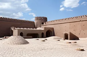 Rayen castle courtyard, Kerman province, Iran Rayen castle courtyard, Kerman province, Iran