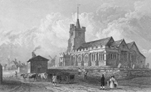 <b class=qtipBold><figcaption>Rayleigh Church</figcaption></b><br>East view of Rayleigh Church, Essex, circa 1830. Engraved by J. C. Armytage after a drawing by W. Bartlett. (Photo by General Photographic Agency/Hulton Archive/Getty Images)<br><em>© 2011 Getty Images</em> Rayleigh Church