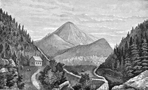 Red Mountain in Yellowstone National Park Red Mountain in Yellowstone National Park