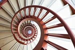 Images Dated 26th March 2011: A red spiral staircase in a laboratory