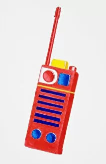 Images Dated 6th January 2007: Red walkie talkie with colourful buttons
