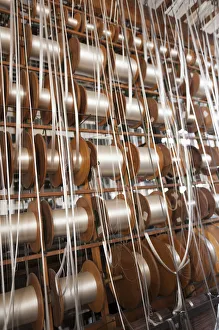 Reels of thread, Wuppertal, North Rhine-Westphalia, Germany Reels of thread, Wuppertal, North Rhine-Westphalia, Germany