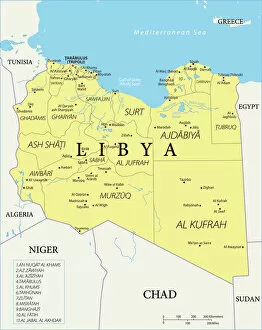 Maps Gallery: Reference Map of Libya