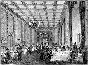 Refreshment room at the House of Commons, Illustrated London News