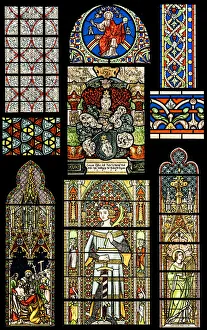 <b class=qtipBold><figcaption>Religion motives on Stained Glass</figcaption></b><br><em>© Nikola Nastasic</em> Religion motives on Stained Glass