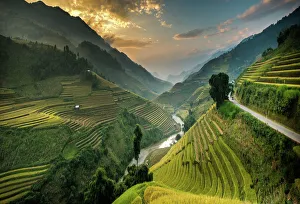 Rice terraces in Mu Cang Chai, North Vietnam Rice terraces in Mu Cang Chai, North Vietnam