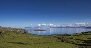 Ring of Kerry, view of the Irish Sea as seen from Coomatloukane, County Kerry, Ireland Ring of Kerry, view of the Irish Sea as seen from Coomatloukane, County Kerry, Ireland