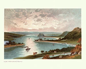 Landscapes Gallery: The River Clyde from Dalnotter Hill, Scotland, 19th Century