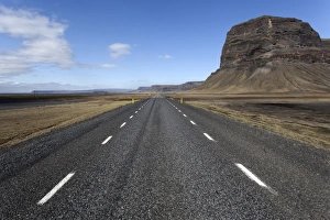 Road no. 1, Ring Road, in the south of Iceland, near Nupsstadur, Iceland Road no. 1, Ring Road, in the south of Iceland, near Nupsstadur, Iceland