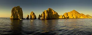 Rock formations at Sunrise, Lands End, Cabo San Lucas, Baja California, Sea of Cortez Rock formations at Sunrise, Lands End, Cabo San Lucas, Baja California, Sea of Cortez