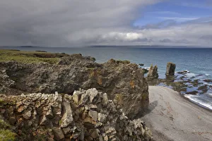 Rocks and cliffs at the northeastern coast, Iceland, Europe Rocks and cliffs at the northeastern coast, Iceland, Europe