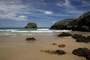 Rocks, Spanish Atlantic coast, Costa Verde, Llanes, Asturias, Spain Rocks, Spanish Atlantic coast, Costa Verde, Llanes, Asturias, Spain