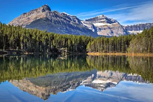 Rocky Mountains Reflected In Herbert Lake, Banff National Park, Alberta, Canada Rocky Mountains Reflected In Herbert Lake, Banff National Park, Alberta, Canada