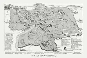 Rome in the birds eye view, published in 1878 Rome in the birds eye view, published in 1878