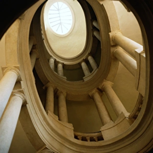 Spiral Stair Abstracts Gallery: ROME- Palazzo Barberini National Gallery of Antique Art Interior staircase