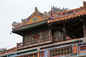Roof detail of the Ngo Mon Gate
