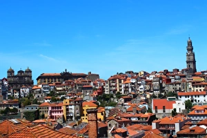 Roofs of Porto and ClA rigos Tower from the Cathedral of Porto Roofs of Porto and ClA rigos Tower from the Cathedral of Porto