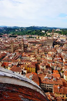 Rooftops of Florence, Colourful overview, Italy Rooftops of Florence, Colourful overview, Italy