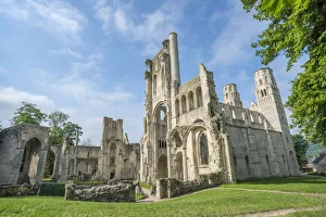 Ruins of Jumieges Abbey, Jumieges, Normandy, France Ruins of Jumieges Abbey, Jumieges, Normandy, France